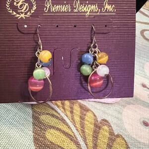 Premier Designs PD colorful Beaded Earrings NEW
